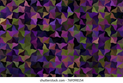 Dark Pink, Yellow vector crooked abstract background. Shining illustration, which consist of blurred lines. The pattern of blurred lines for your business design.