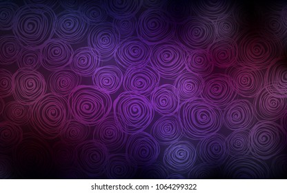 Dark Pink, Yellow vector doodle bright background. Roses on blurred abstract background with gradient. The pattern can be used for heads of websites and designs.