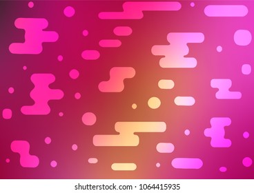 Dark Pink, Yellow vector doodle blurred texture. Modern geometrical abstract illustration with doodles. The template can be used as a background for cell phones.