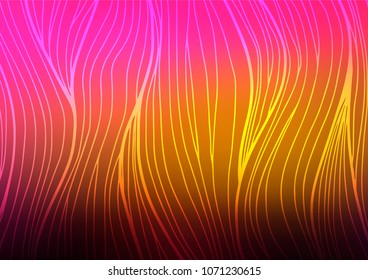 Dark Pink, Yellow vector doodle blurred texture. Creative illustration in blurred style with doodles and Zen tangles. A new texture for your design.