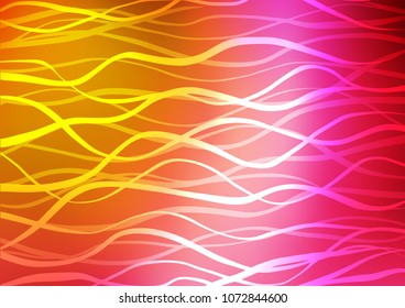 Dark Pink, Yellow vector doodle blurred background. Creative illustration in blurred style with doodles and Zen tangles. Hand painted design for web, wrapping, wallpaper.
