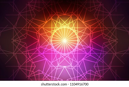Dark Pink, Yellow vector doodle blurred background. Glitter abstract illustration with doodles and lines drawn by child. A new texture for your design.