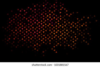 Dark Pink, Yellow vector geometric simple minimalistic background, which consist of triangles on white background. Triangular pattern with gradient for your business design. 