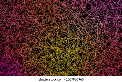 Dark Pink, Yellow vector geometric simple minimalistic background, which consist of triangles on white background. Triangular pattern with gradient for your business design. 
