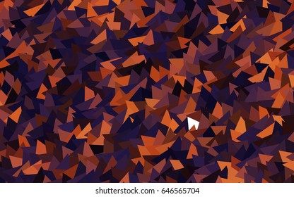 Dark Pink, Yellow vector geometric simple minimalistic background, which consist of triangles on white background. Triangular pattern with gradient for your business design. 