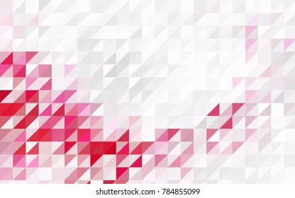 Dark Pink, Yellow vector geometric simple minimalistic background, which consist of triangles on white background. Triangular pattern with gradient for your business design. 