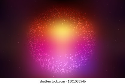 Dark Pink, Yellow vector glossy abstract layout. Colorful abstract illustration with gradient. Elegant background for a brand book.