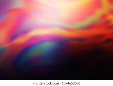 Dark Pink, Yellow vector glossy bokeh pattern. An elegant bright illustration with gradient. The template for backgrounds of cell phones.