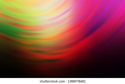 Dark Pink, Yellow vector glossy abstract layout. A completely new colored illustration in blur style. Smart design for your work.