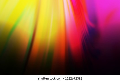 Dark Pink, Yellow vector glossy abstract background. Colorful abstract illustration with gradient. The best blurred design for your business.