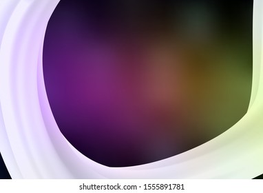 Dark Pink, Yellow vector glossy abstract layout. Colorful abstract illustration with gradient. Blurred design for your web site.