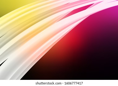 Dark Pink, Yellow vector glossy abstract layout. Shining colorful illustration in smart style. Elegant background for a brand book.