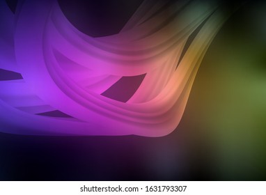 Dark Pink, Yellow vector glossy abstract background. Shining colorful illustration in smart style. Blurred design for your web site.