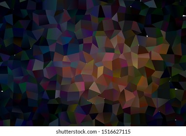 Dark Pink, Yellow vector gradient triangles texture. Modern abstract illustration with triangles. A new texture for your web site.