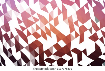 Dark Pink, Yellow vector hexagon mosaic template. Creative geometric illustration in Origami style with gradient. The elegant pattern can be used as part of a brand book.