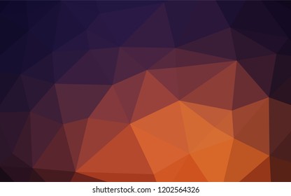 Dark Pink, Yellow vector hexagon mosaic texture. Brand new colored illustration in blurry style with gradient. The elegant pattern can be used as part of a brand book.