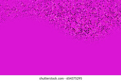 Dark Pink, Yellow vector illustration which consist of circles. Dotted gradient design for your business. Creative geometric background in halftone style with colored spots.