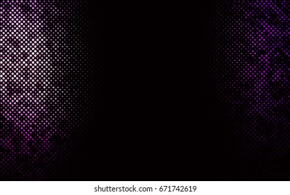 Dark Pink, Yellow vector illustration which consist of circles. Dotted gradient design for your business. Creative geometric background in halftone style with colored spots.