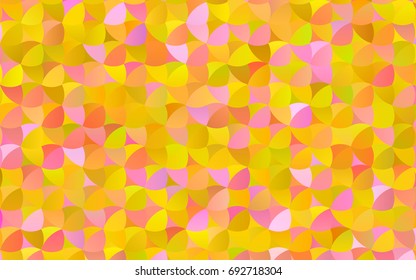 Dark Pink, Yellow vector illustration which consist of circles. Dotted gradient design for your business. Creative geometric background in halftone style with colored spots.
