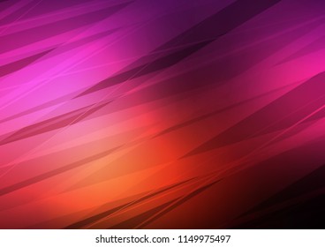 Dark Pink, Yellow vector indian curved background. An elegant bright illustration with lines in Natural style. The template can be used as a background for cell phones.
