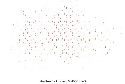 Dark Pink, Yellow vector layout with algebra elements. Blurred design in simple style with collection of numerals. Smart design for your business advert of university.