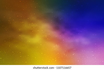 Dark Pink, Yellow vector layout with cosmic stars. Modern abstract illustration with Big Dipper stars. Pattern for astrology websites.