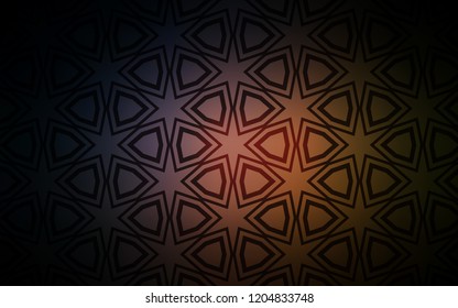 Dark Pink, Yellow vector layout with bright stars. Blurred decorative design in simple style with stars. Pattern for new year ad, booklets.