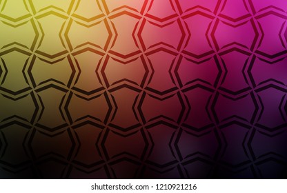 Dark Pink, Yellow vector layout with flat lines. Blurred decorative design in simple style with lines. Pattern for ads, posters, banners.