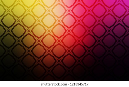 Dark Pink, Yellow vector layout with bright stars. Modern geometrical abstract illustration with stars. Smart design for your business advert.