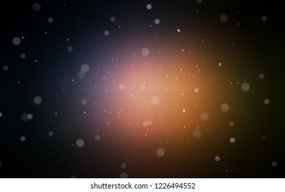 Dark Pink, Yellow vector layout with bright snowflakes. Shining colored illustration with snow in christmas style. The template can be used as a new year background.