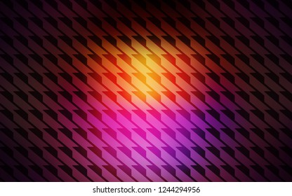Dark Pink, Yellow vector layout with flat lines. Shining colored illustration with sharp stripes. Best design for your ad, poster, banner.