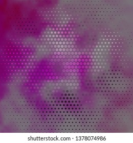 Dark Pink, Yellow vector layout with circles. Abstract illustration with colorful spots in nature style. Pattern for booklets, leaflets.