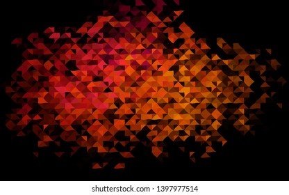 Dark Pink, Yellow vector layout with lines, triangles. Abstract gradient illustration with triangles. Pattern can be used for websites.