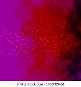 Dark Pink, Yellow vector layout with bright stars. Colorful illustration in abstract style with gradient stars. Pattern for new year ad, booklets.