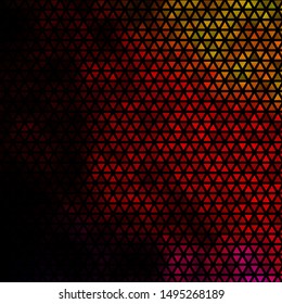 Dark Pink, Yellow vector layout with lines, triangles. Abstract gradient illustration with triangles. Pattern for websites.