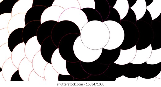 Dark Pink, Yellow vector layout with circle shapes. Modern abstract illustration with colorful circle shapes. Pattern for websites.