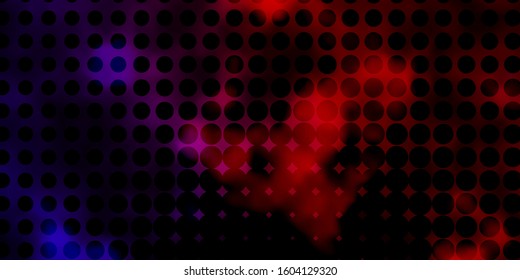Dark Pink, Yellow vector layout with circles. Abstract illustration with colorful spots in nature style. Pattern for wallpapers, curtains.