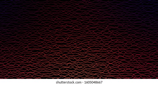 Dark Pink, Yellow vector layout with curves. Colorful illustration with curved lines. Best design for your posters, banners.