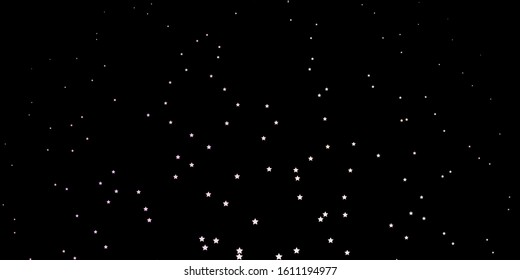 Dark Pink, Yellow vector layout with bright stars. Modern geometric abstract illustration with stars. Best design for your ad, poster, banner.