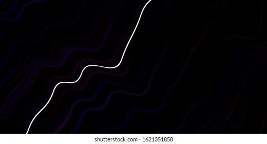 Dark Pink, Yellow vector layout with wry lines. Brand new colorful illustration in simple style. Elegant pattern for a brand book.