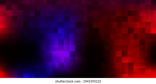 Dark pink, yellow vector layout with lines, rectangles. Simple colorful rectangles with gradient on an abstract background. Template for mobile phones.