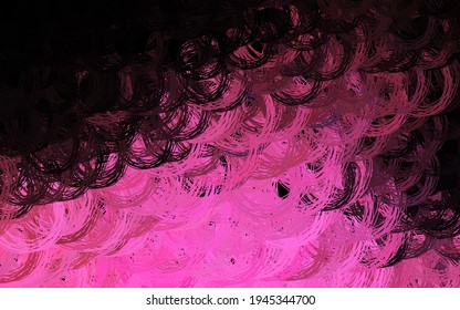 Diseño vector amarillo rosado oscuro con líneas dobladas. Ilustración colorida brillante en un estilo de curva simple. Nueva composición para tu libro de marcas.