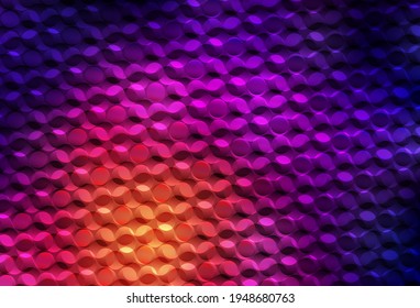 Dark Pink, Yellow vector layout with circle shapes. Blurred decorative design in abstract style with bubbles. Pattern for futuristic ad, booklets.