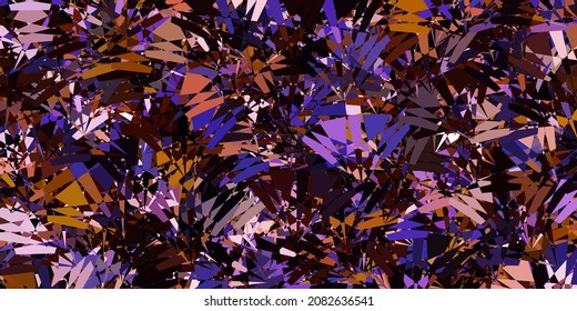 Dark Pink, Yellow vector layout with triangle forms. Outstanding abstract illustration with range of colorful triangles. Design for your wallpapers.