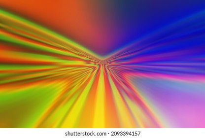 Dark Pink, Yellow vector layout with bent lines. Colorful geometric sample with gradient lines.  A new texture for your  ad, booklets, leaflets.