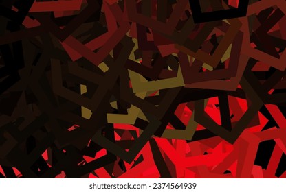 Dark Pink, Yellow vector layout with hexagonal shapes. Glitter abstract illustration in hexagonal style. Pattern for ads, leaflets.
