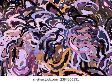 Dark Pink, Yellow vector layout with bent lines. A shining illustration, which consists of curved lines. Business design for posters, banners.
