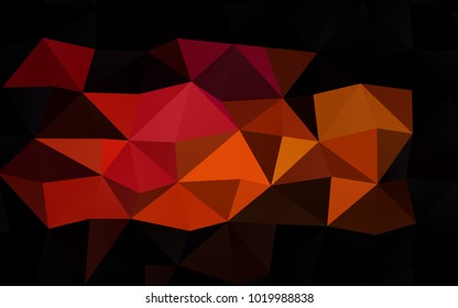 Dark Pink, Yellow vector low poly template. Glitter abstract illustration with an elegant design. Brand-new design for your business.