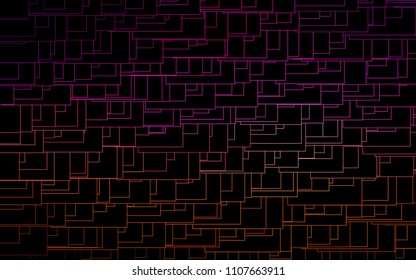 Dark Pink, Yellow vector low poly background. A sample with a polygonal design. Illustration in polygonal style with repeating squares