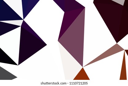 Dark Pink, Yellow vector low poly layout. Colorful abstract illustration with triangles. A new texture for your web site.
